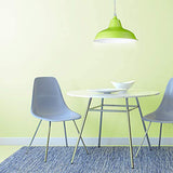 Relaxdays Suspension luminaire lampe à suspension abat-jour en métal couleur pétante HxlxP: 112 x 28 x 28 cm style industriel hauteur réglable, vert