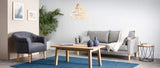 Miliboo Canapé Design 3 Places en Tissu Gris Kate