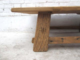 Luxury-Park Style Classique Chinois kolonialzeit Table en pin Massif Sombre