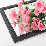 AUFHELLEN Miroir Mural sur Pied 120x30 cm HD Miroir avec Cadre avec Crochet pour Salon, Chambre ou Dressing (Noir)