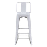 vidaXL 2 Tabourets de Bar Hauts Blanc Chaise de Bar Haute Tabourets Bar Mobilier de Bar