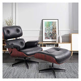 Fauteuil inclinable pivotant et inclinable pour le salon, le bureau, le salon, le salon, le bureau, le fauteuil inclinable et ottoman avec bascule et pieds de rangement ronds