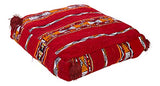Rouge Kilim marocain Pouf Housse de Pouf, Ottoman, Coussin de Sol