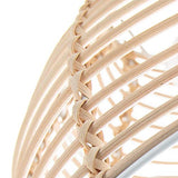 Abat-jour de plafond suspendu en rotin brun clair en osier traditionnel par Happy Homewares