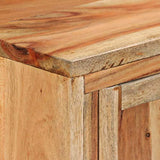 vidaXL Buffet Bois d'Acacia Massif Bahut Commode Vaisselier Meuble Rangement