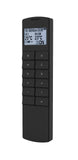 Cheminée électrique murale Egton, vitre bombée noire, 1 & 2 kW, Télécommande programmable 7 jours (L 910 mm x H 580 mm x P 180 mm)
