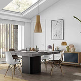 mds Dusk, Table carrée, en 130 ou 150 cm, Presque Une Sculpture ! - Designer : DÉLIO Vicente - 150 x 150 x 75 cm - Blanc Haute Brillance