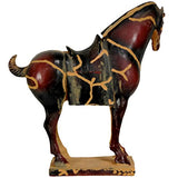 ORIENTAL FURNITURE 33 cm Chinois Tang Tomb Cheval Statue