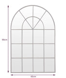 Select Mirrors Stamford Miroir arqué en métal pour fenêtre 60 x 90 cm (métal Rustique)