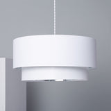 LEDKIA LIGHTING Suspension Textile Reflect Duo Blanc