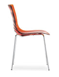 Calligaris - Chaise Leau CS/1273 - en orange transparent