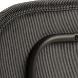 Marque Amazon - Movian Lot de 2 tabourets de bar, tissu Wind anthracite 40, grande, Noir Mat/Anthracite