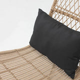 Oviala Lot de 2 fauteuils de Jardin en résine tressée