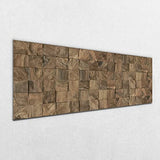 HOMN LIVING Tête de lit Mauro 200 cm, Imitation Bois, MDF avec imprimé réaliste, 200 cm (Largeur) 0,5 cm (Profondeur) 60 cm (Hauteur)