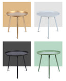 MXZBHCreative Petite Table Basse en Fer, Salon Moderne Mini Table Basse Chambre Simple Petite Table Ronde (Couleur: Vert, Taille: 46 x 44cm