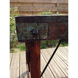 MATHI DESIGN Table Marron Vintage Pliante