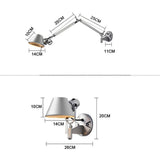 APPLIQUE MURALE INTERIEUR-JBZP ÉOlienne Industrielle Nordique Lampe De Salon Salon Chambre Chevet éTude Pivotante Pliante RéTro Lecture CréAtive Suspension Lampe Murale