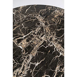 Table Schickeria 110cm Effet marbre Noir Kare Design