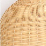 LAMP Lustre Vintage Moderne De Rotin Industrielle Romantique LED Plafonnier Luminaire Lustre Tissé à La Main Brown -60×60