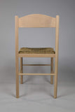 Tommychairs chaises de Design - Set de 2 chaises Pisa 38 pour la Cuisine, Bar et la Salle à Manger, avec Solide Structure en Bois de hêtre Poli, Non traité, 100% Naturel et Assise en Paille