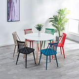 Family History Rétro en Bois Massif Chaise Ménage Étude Lire Lire Chaise Restaurant Bar Dossier Chaise Loisirs Chaise 41 * 41 * 76.5CM,Blue