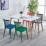 Family History Rétro en Bois Massif Chaise Ménage Étude Lire Lire Chaise Restaurant Bar Dossier Chaise Loisirs Chaise 41 * 41 * 76.5CM,Blue