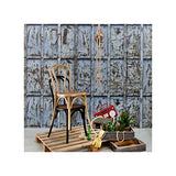 Tousmesmeubles Duo de Chaises Bois Naturel - Brett : Bois - L 42 x l 41 x H 89 cm - Neuf