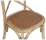Biscottini Chaise Salle a Manger Bois 86x42x46 cm | Chaise bistrot Bois Made in Italy | Chaise Bois Finition Vintage | Chaise en rotin