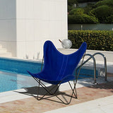 Fauteuil AA Butterfly - Structure Noire (Bleu Ciel)