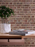 Papier peint brique pierre imitation Tapisserie couloir 302191 30219-1 Lutèce Authentic Walls | Beige/crème/Marron/Rouge | Rouleau (10,05 x 0,53 m) = 5,33 m²