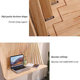 Table Pliante Flottante Murale Bureau décoratif Table de Salle à Manger à abattant Petit Bureau en Bois pour Le Bureau à la Maison, Bureau d'étude Flottant Moderne fixé au Mur (100x85cm)