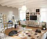 Marque Amazon - Movian - Table basse ovale Adour Modern, 55 x 110 x 39, Effet Chêne