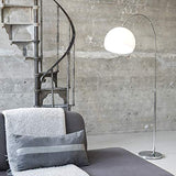 QAZQA arc-basic - Lampe arquée Moderne - 1 lumière - H 1700 mm - Chrome - Design,Moderne,Rétro - Éclairage intérieur - Salon