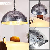 Suspension Svanfolk en métal gris effet rouille, lampe pendante rétro-industriel à hauteur variable, max. 121 cm, Ø 62, idéale dans un salon vintage, pour 1 ampoule E27 max 25 Watt, compatible LED