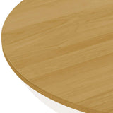 vidaXL Table de Salle à Manger Ovale Placage en Chêne Table à Manger Cuisine