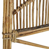 Item Ventemeublesonline TÊTE DE LIT en ROTIN Naturel 178X4X128, Blanc