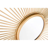 Miroir mural décoratif Doré Métal Verre 55 cm A