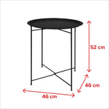 Selsey Matt - Table Basse/Table d'appoint (46 cm, Gris foncé)