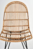 animal-design Vivi (60003) Chaise en Osier tressée Design Moderne Salle à Manger Cuisine Bistro Balcon Terrasse