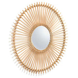 Kave Home Louisa Miroir mural rond en rotin Ø 81 cm