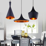 LightInTheBox Plafonnier à 3 Suspensions en Aluminium Noir Style Industriel Montage Encastré au Plafond pour Salle à manger, Chambre à coucher Eclairage de Lustres Suspendus sans Ampoule E26 / E27 Max 60W[Classe énergétique A]