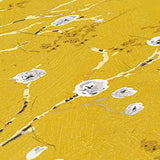 Lenni M1-No.3582 Papier peint intissé Motif fleurs Jaune/gris
