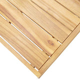 Goliraya Table Basse Bois d'Acacia Solide et Durable Style Vintage 100x60x25 cm