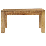 vidaXL Bois de Manguier Massif Table Basse 80x80x40 cm Meuble Table de Séjour