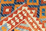 Nain Trading Kilim Tapis afghan oriental 195 x 144 cm Rouge tissé à la main Afghanistan