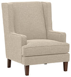 Stone & Beam Highland Modern Wingback Accent Chair, 32" W, Oatmeal