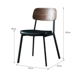 Natiya Chaise de Salle à Manger en Cuir avec Dossier en Bois