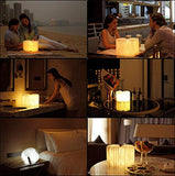 LED Bois Livre Lampes,Lampes décoratives,Petit lampe de chevet LED pliable en bois Blanc chaud en papier avec câble USB,Veilleuse Lumieres,Lampe de Lecture Pliante,Le cadeau parfait pour les femmes
