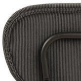 Marque Amazon - Movian Lot de 2 tabourets de bar, tissu Wind anthracite 40, grande, Noir Mat/Anthracite