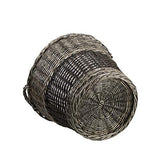Panier en Osier Ronde Multicolore (Gris et Noir)